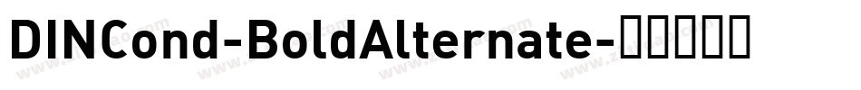 DINCond-BoldAlternate字体转换