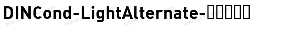DINCond-LightAlternate字体转换