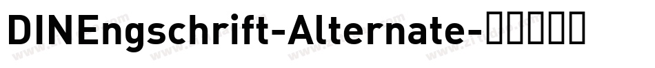 DINEngschrift-Alternate字体转换