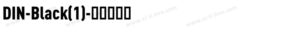 DIN-Black(1)字体转换