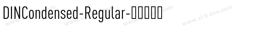DINCondensed-Regular字体转换