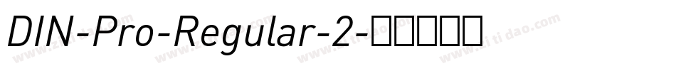 DIN-Pro-Regular-2字体转换