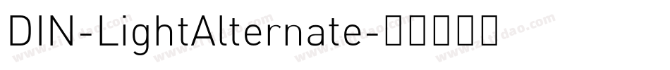DIN-LightAlternate字体转换