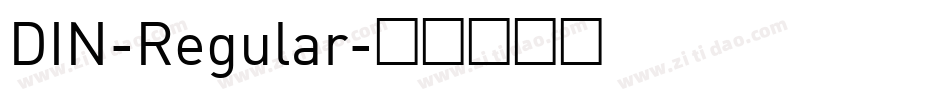 DIN-Regular字体转换