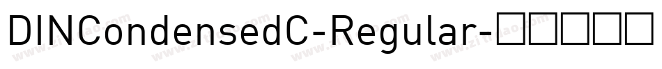 DINCondensedC-Regular字体转换
