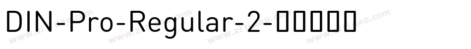 DIN-Pro-Regular-2字体转换