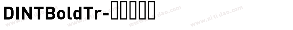 DINTBoldTr字体转换