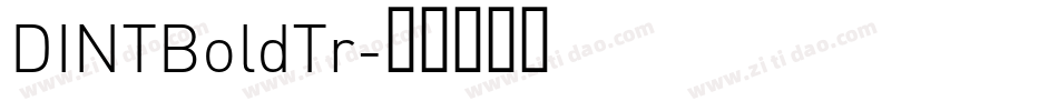 DINTBoldTr字体转换