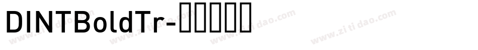 DINTBoldTr字体转换