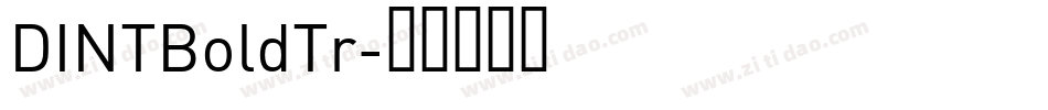 DINTBoldTr字体转换
