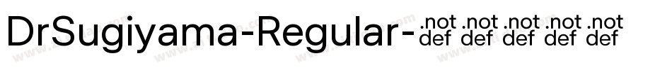 DrSugiyama-Regular字体转换