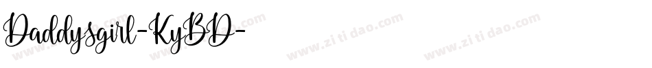 Daddysgirl-KyBD字体转换