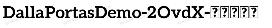 DallaPortasDemo-2OvdX字体转换