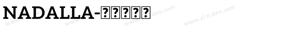 NADALLA字体转换