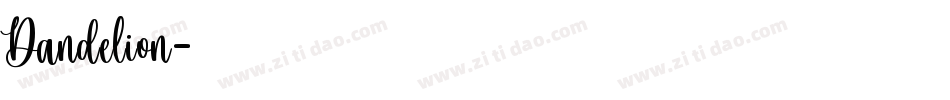 Dandelion字体转换