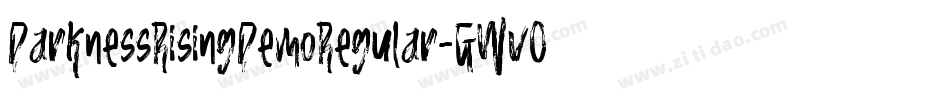 DarknessRisingDemoRegular-GWvO字体转换