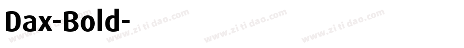 Dax-Bold字体转换