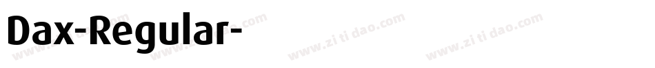 Dax-Regular字体转换