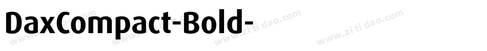 DaxCompact-Bold字体转换