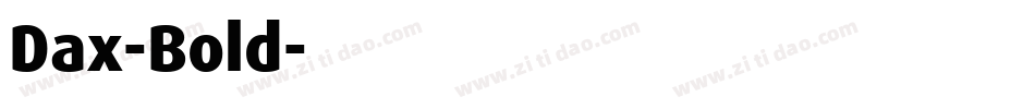 Dax-Bold字体转换