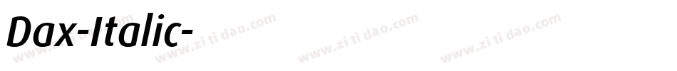 Dax-Italic字体转换