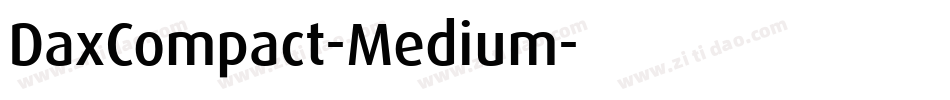 DaxCompact-Medium字体转换