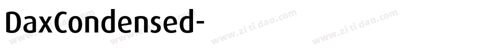 DaxCondensed字体转换