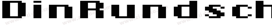 DinRundschriftBreitKonturkursiv-W9eO字体转换
