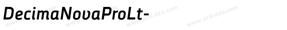 DecimaNovaProLt字体转换