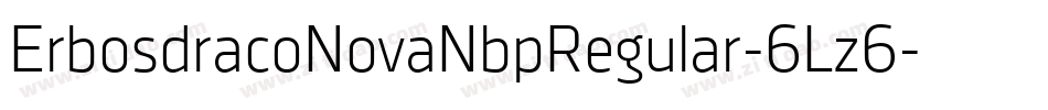 ErbosdracoNovaNbpRegular-6Lz6字体转换