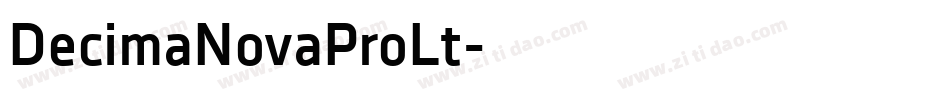 DecimaNovaProLt字体转换