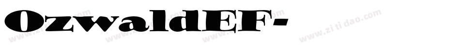 OzwaldEF字体转换