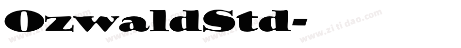 OzwaldStd字体转换