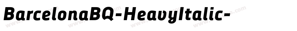 BarcelonaBQ-HeavyItalic字体转换