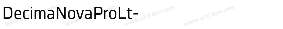 DecimaNovaProLt字体转换
