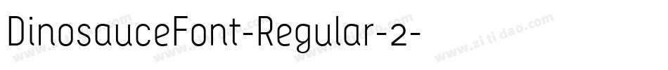 DinosauceFont-Regular-2字体转换