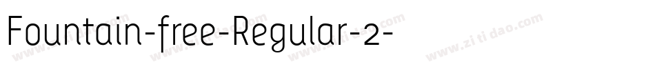 Fountain-free-Regular-2字体转换