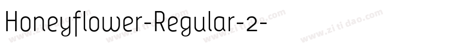 Honeyflower-Regular-2字体转换