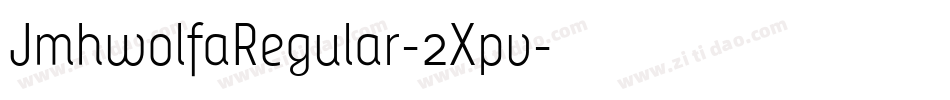 JmhwolfaRegular-2Xpv字体转换