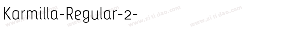 Karmilla-Regular-2字体转换