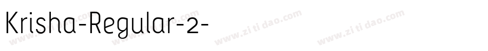Krisha-Regular-2字体转换
