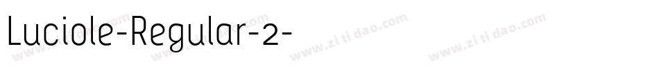 Luciole-Regular-2字体转换