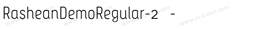 RasheanDemoRegular-2转换器字体转换
