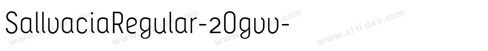 SallvaciaRegular-2Ogvv字体转换