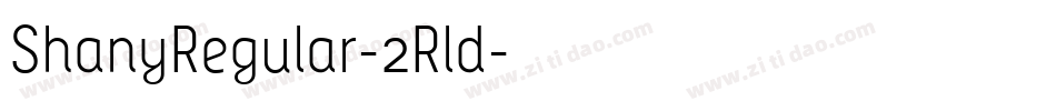 ShanyRegular-2Rld字体转换