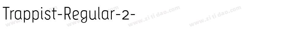 Trappist-Regular-2字体转换