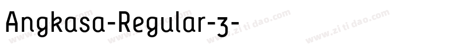 Angkasa-Regular-3字体转换