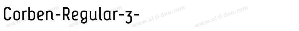 Corben-Regular-3字体转换