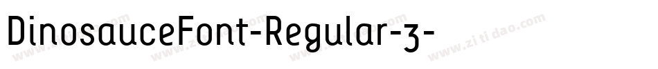 DinosauceFont-Regular-3字体转换