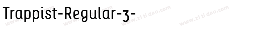 Trappist-Regular-3字体转换